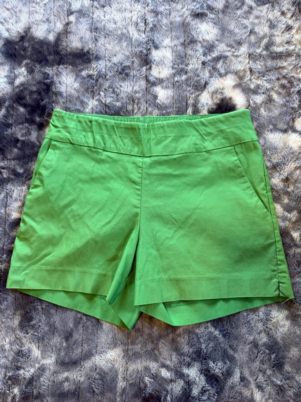 High-Waist Women's Shorts in Bright Green